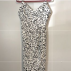 COPY - COPY - Black & White Polka Dot Maxi Dress